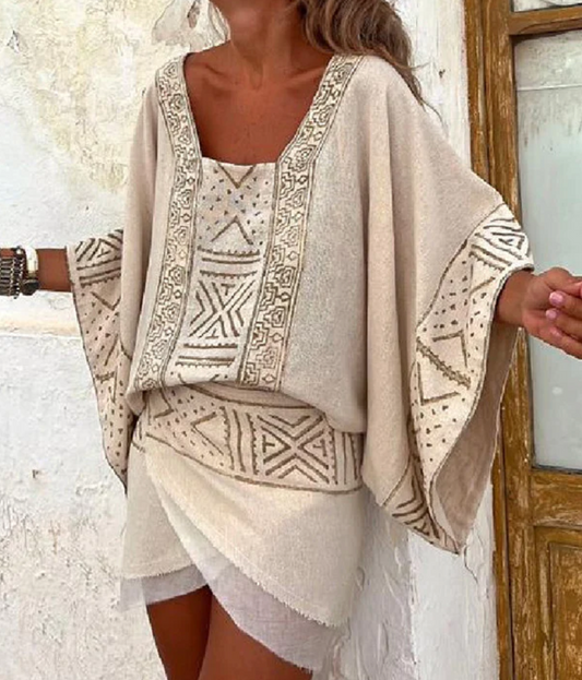 Niamh - Oversized Topjurk - Boho - Licht Formele Stijl - Ideaal voor de zomer