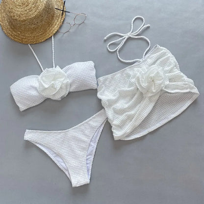 Sigbritt - Gebloemd Bikiniset - Elegant - Luxe Stof - Ideaal voor Zomer