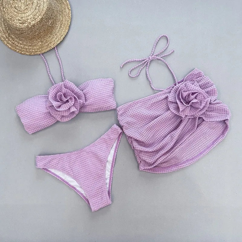 Sigbritt - Gebloemd Bikiniset - Elegant - Luxe Stof - Ideaal voor Zomer