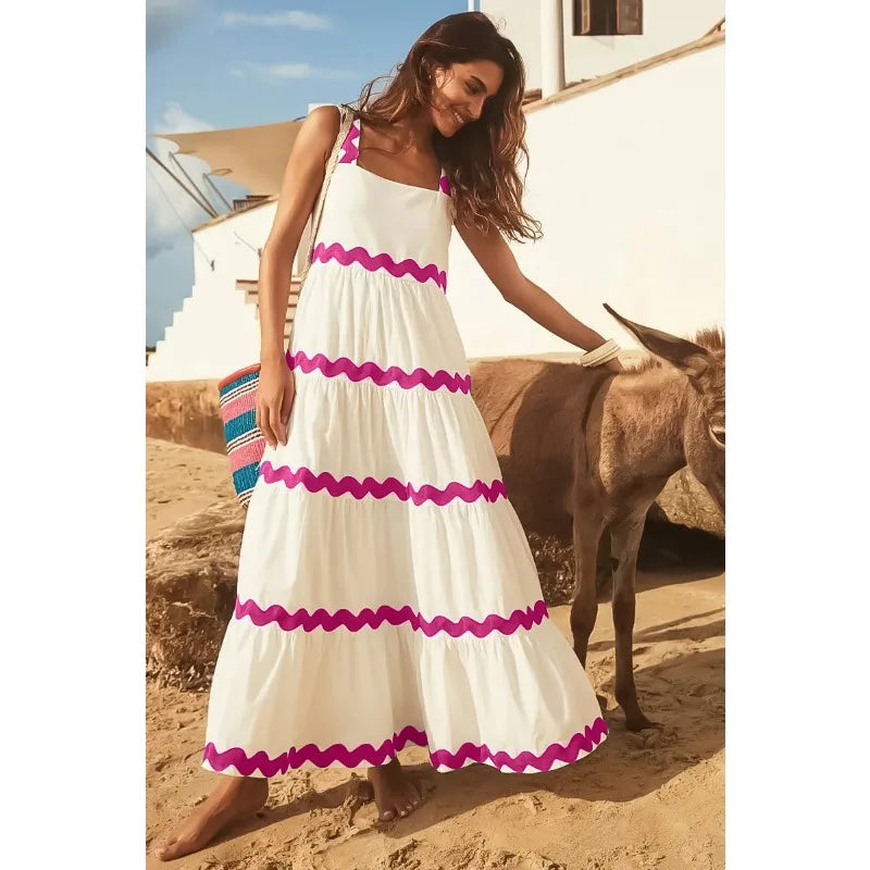 Emmalee - Maxi jurk - Chic - Licht Formele Stijl -  Ideaal voor de zomer