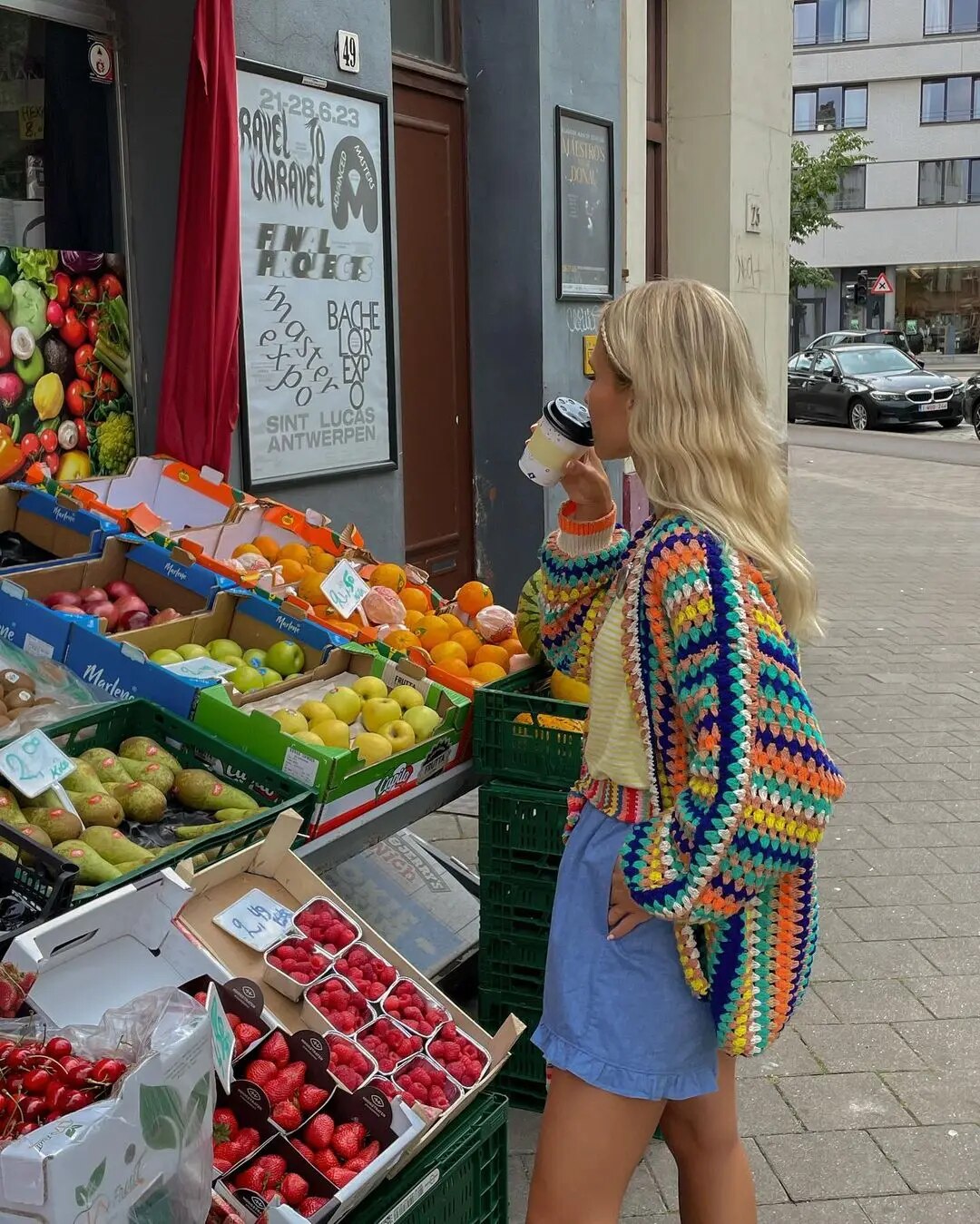 Margaret - Kleurrijke trui - Chic - Hoge kwaliteit stof - Perfect voor casual dagen