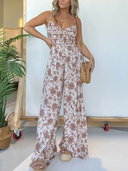 Selina - Jumpsuit met Bloemen - Chique - Formele Stijl van hoge kwaliteit  - Ideaal voor feestjes