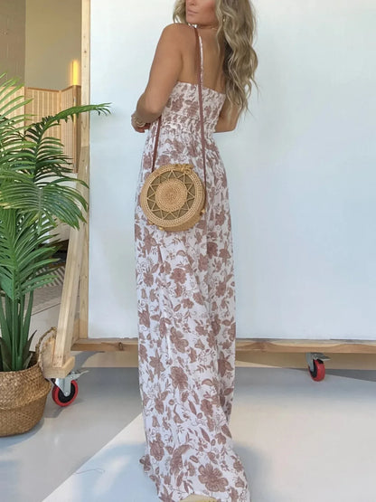 Selina - Jumpsuit met Bloemen - Chique - Formele Stijl van hoge kwaliteit  - Ideaal voor feestjes