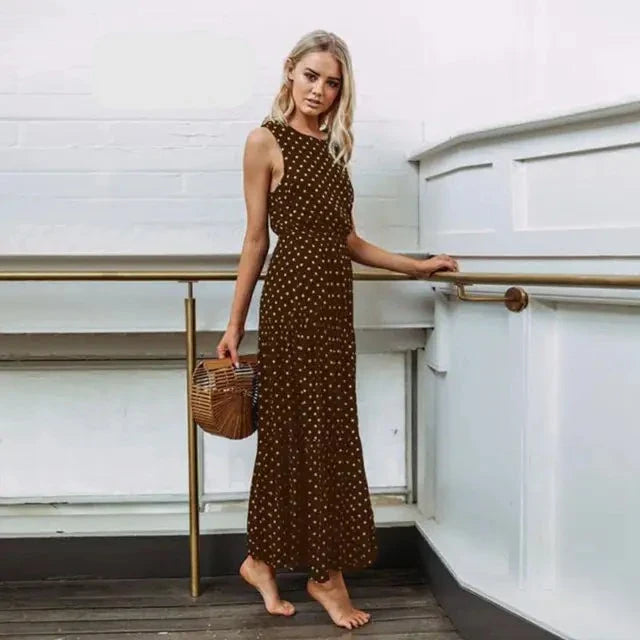 Aseline - Maxi Jurk - Vrijetijd - Formele Stijl van hoge kwaliteit - Perfect voor casual dagen