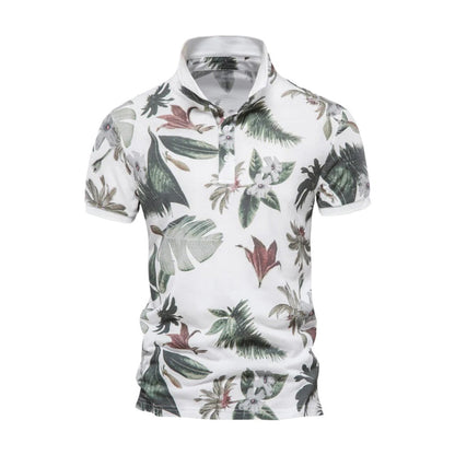 Abram - Polo met bloemenprint - Casual - Formele Stijl van hoge kwaliteit - Ideaal voor de zomer