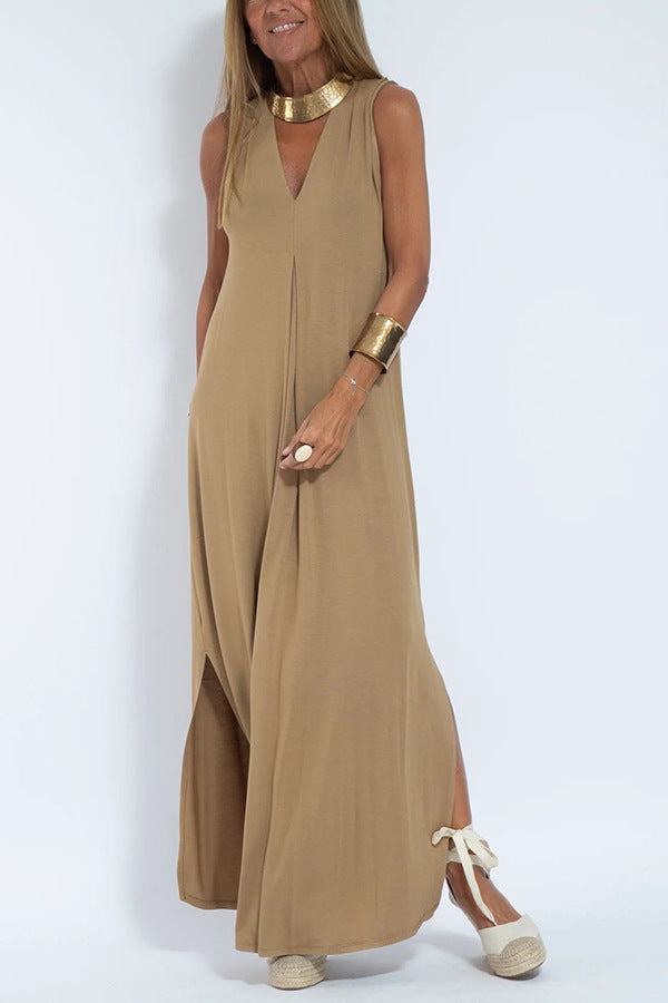 Evelyn - Maxi Jurk met Badjas - Casual - Licht Formele Stijl - Perfect voor casual dagen