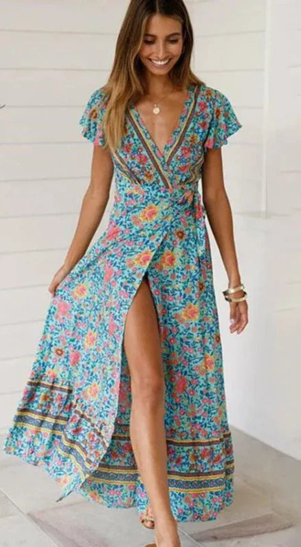 Ulani - Maxi Jurk - Boho - Formele Stijl van hoge kwaliteit - Ideaal voor de zomer