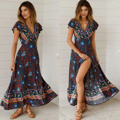 Ulani - Maxi Jurk - Boho - Formele Stijl van hoge kwaliteit - Ideaal voor de zomer