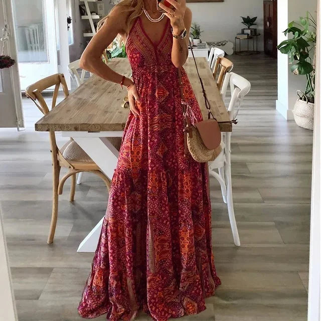 Arabella - Maxi Jurk - Boho - Formele Stijl van hoge kwaliteit - Ideaal voor de Zomer