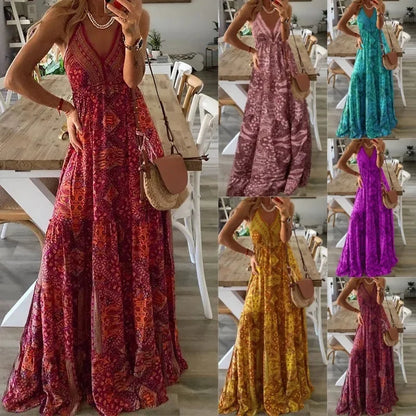 Arabella - Maxi Jurk - Boho - Formele Stijl van hoge kwaliteit - Ideaal voor de Zomer