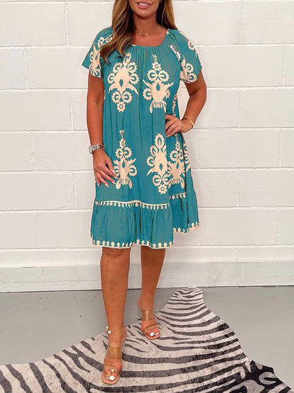 Lilyanna - Korte Jurk - Boho - Formele Stijl - Ideaal voor de zomer