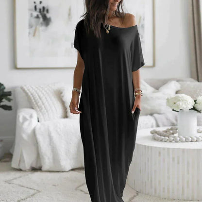 Novanna - Maxi Jurk - Elegant - Licht Hoorwaardige kwaliteit  - Perfect voor casual dagen