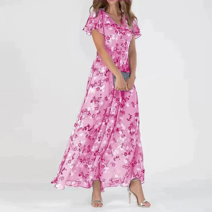 Ledora - Florale Maxi Dress - Elegant - Ideaal voor de zomer