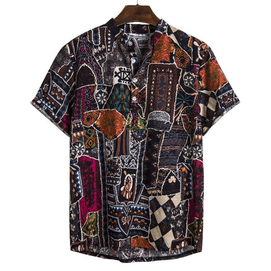 Edward - Polo met Abstracte Print - Casual - Licht Formele Stijl - Ideaal voor de zomer