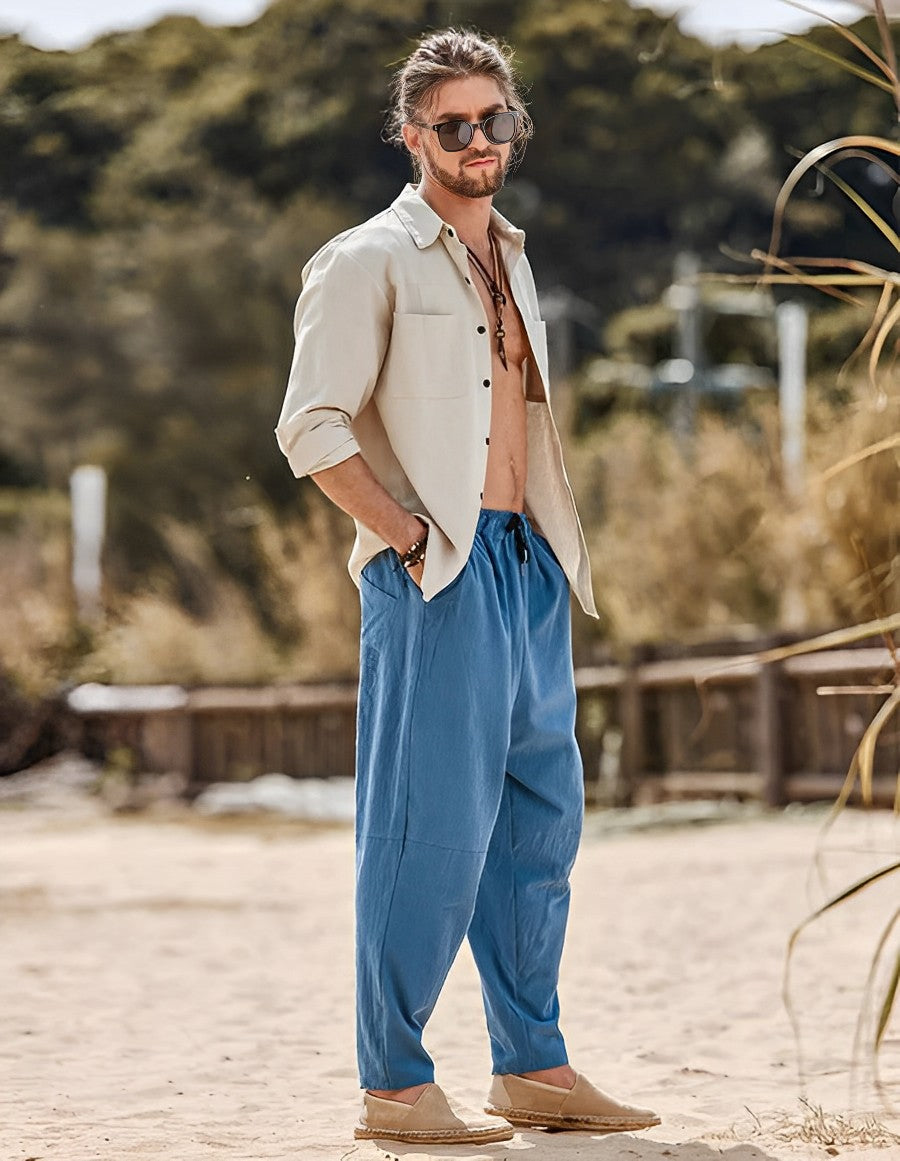 Perrin - Comfortabele zomerbroek - Casual - Licht Hoorwaardige kwaliteit  - Ideaal voor de zomer