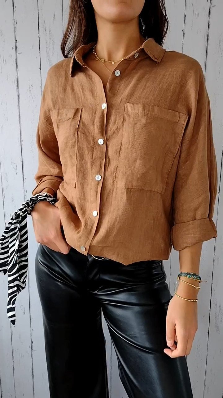 Babs - Button-down Polo - Casual - Licht Hoorwaardige kwaliteit  - Perfect voor casual dagen