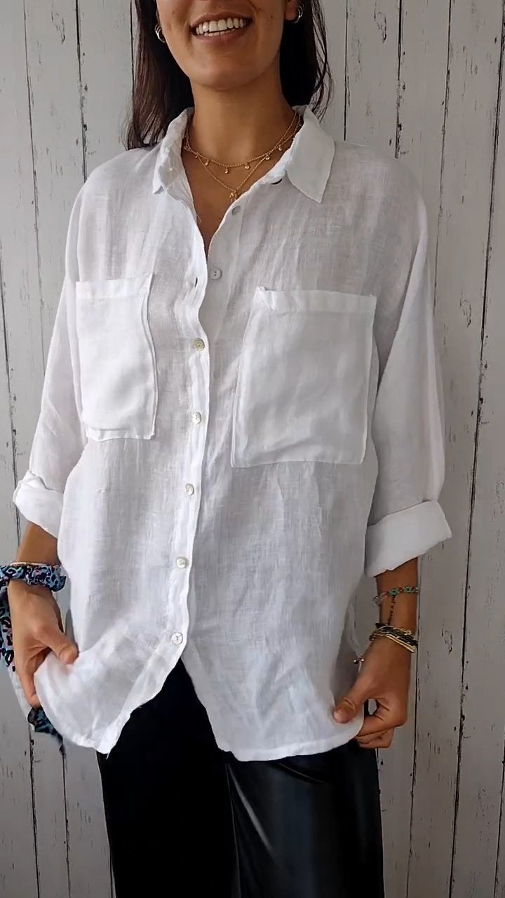 Babs - Button-down Polo - Casual - Licht Hoorwaardige kwaliteit  - Perfect voor casual dagen