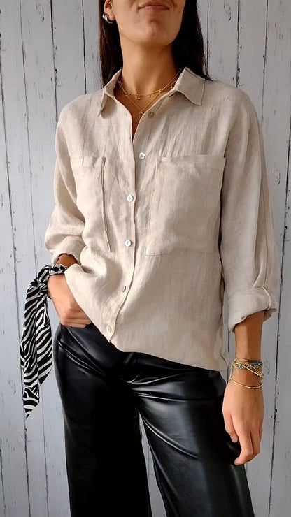 Babs - Button-down Polo - Casual - Licht Hoorwaardige kwaliteit  - Perfect voor casual dagen