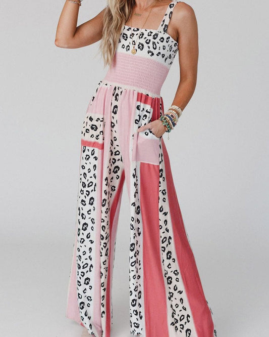 Rose - Jumpsuit Met Patroon - Chic - Formele Stijl - Ideaal voor de zomer