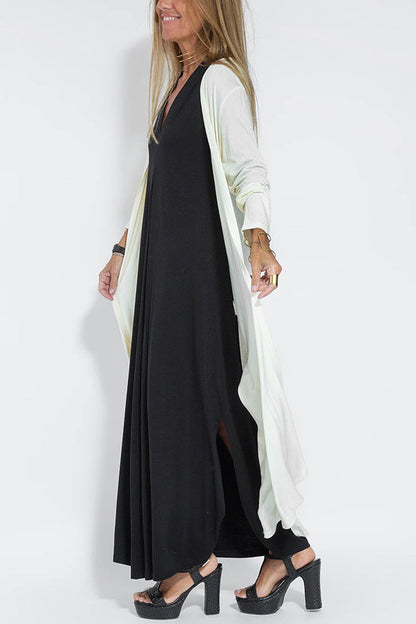 Evelyn - Maxi Jurk met Badjas - Casual - Licht Formele Stijl - Perfect voor casual dagen