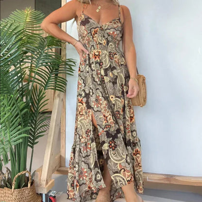 Chichi - Jurk met split - Boho - Formele Stijl - Ideaal voor de zomer