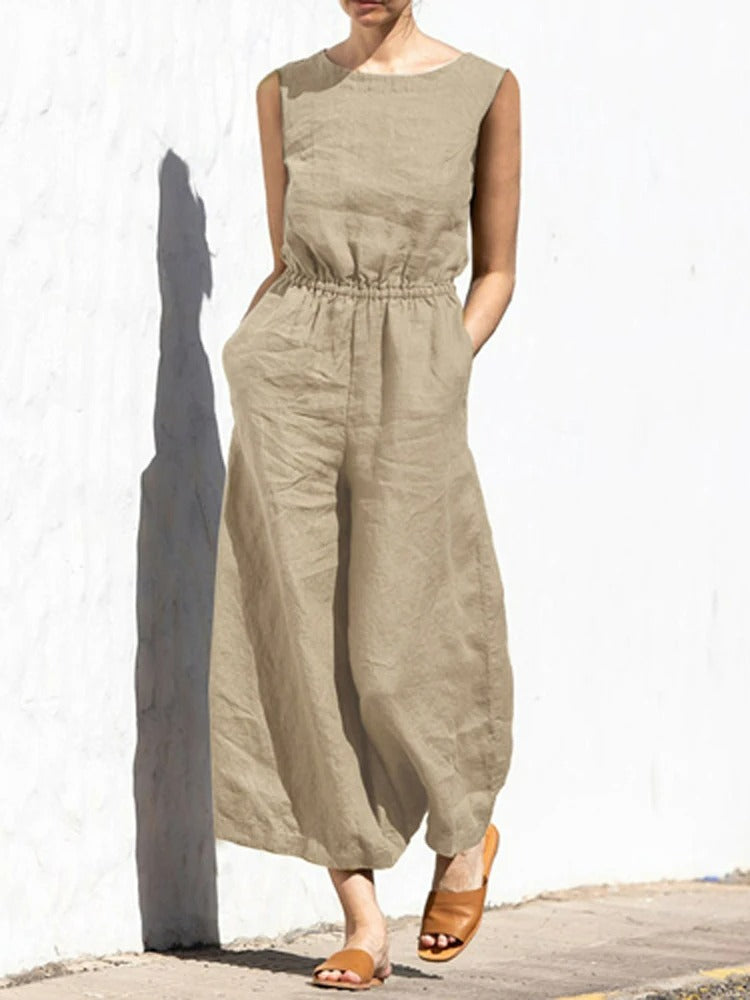 Riza - Jumpsuit - Casual - Lichte Formele Stijl -Perfect Voor Casual Dagen