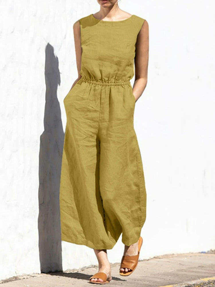 Riza - Jumpsuit - Casual - Lichte Formele Stijl -Perfect Voor Casual Dagen